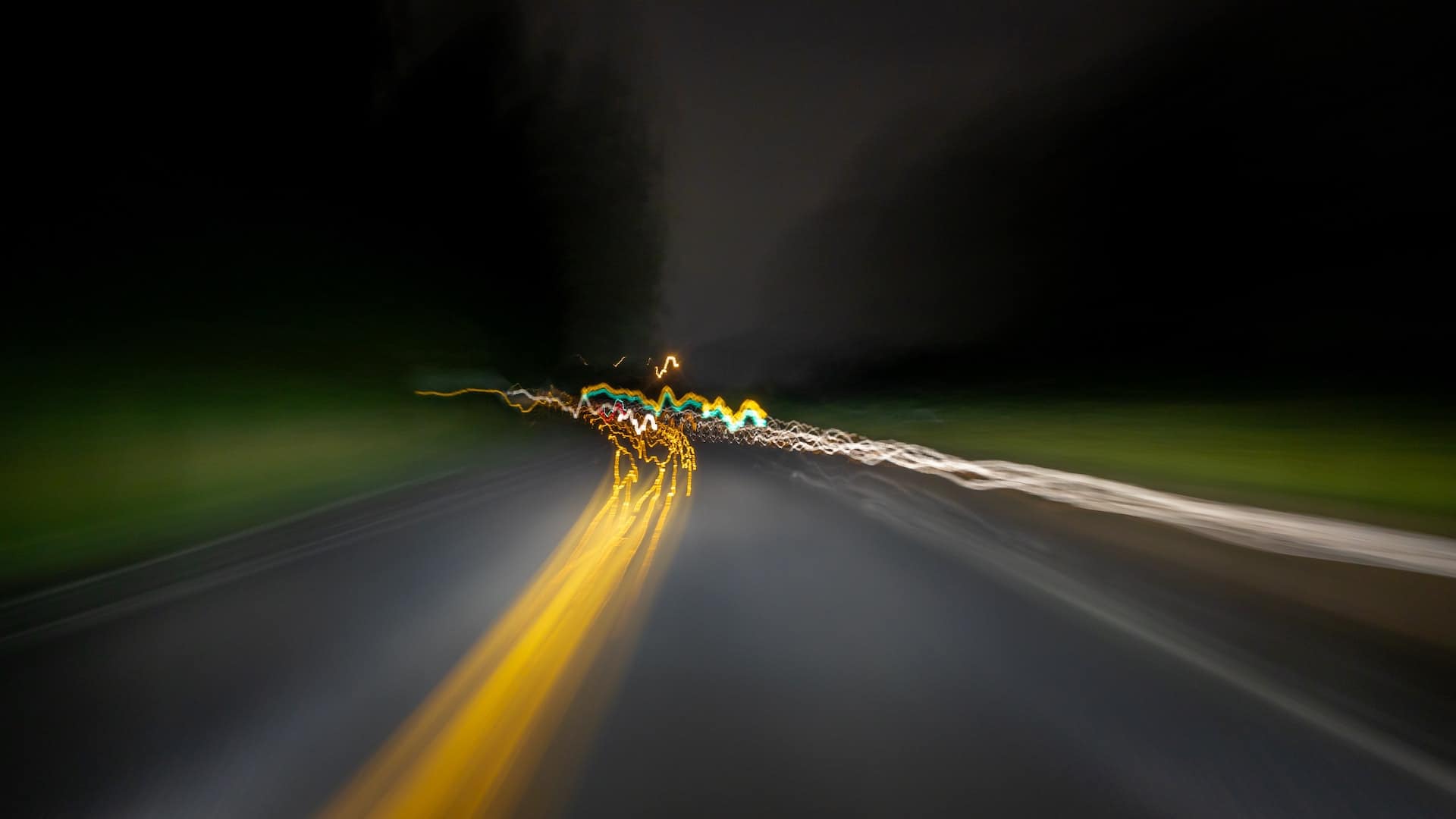 Blurry highway image
